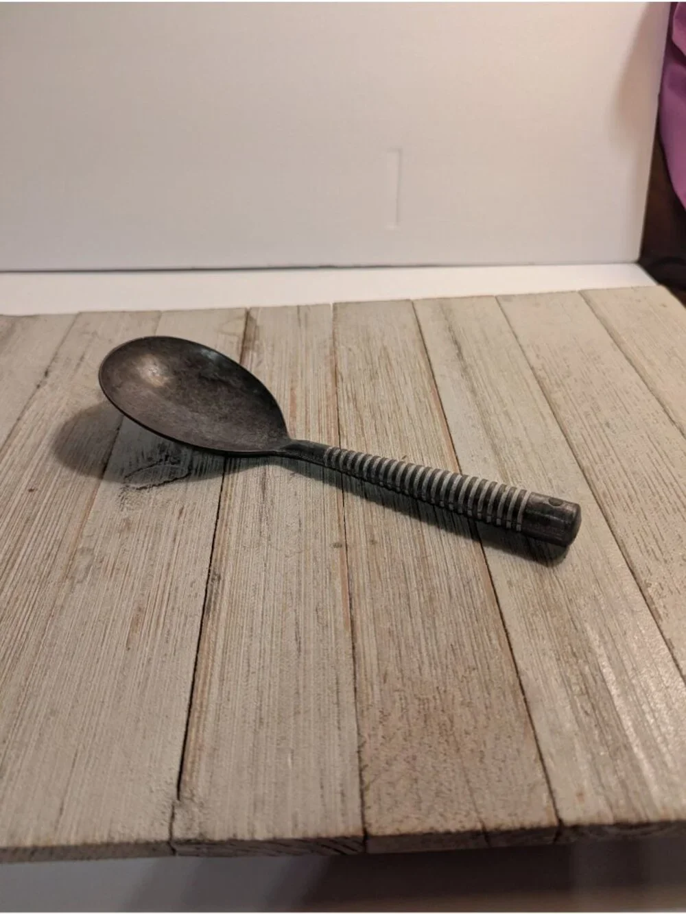 Metal Ice Cream Scoop Spade Vintage Metal Ribbed Taiwan